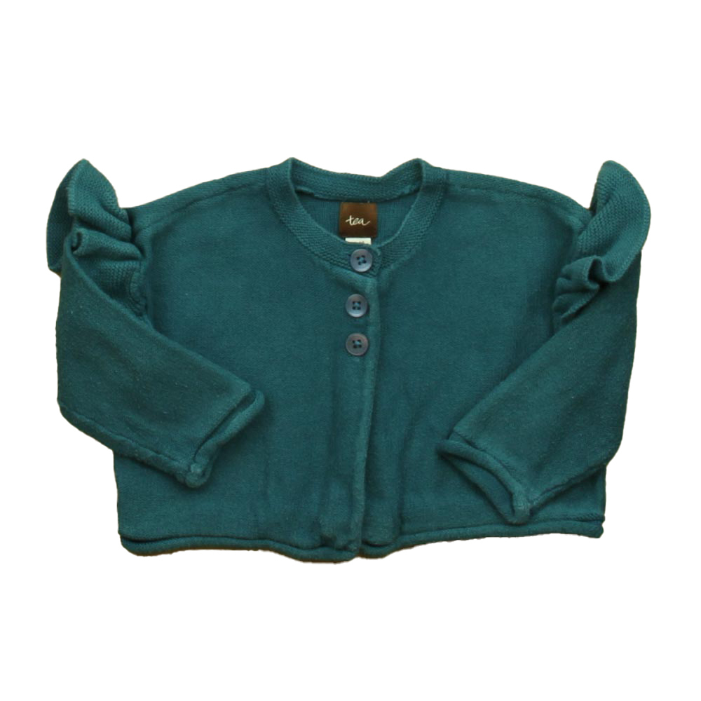 Tea Girls Teal Cardigan size: 12-18 Months